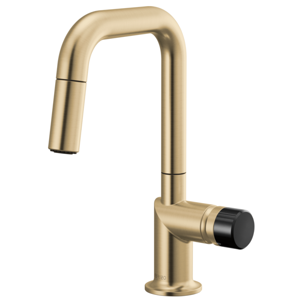 Brizo Odin 63965LF Pull-Down Prep Faucet with Square Spout - Less Handle
