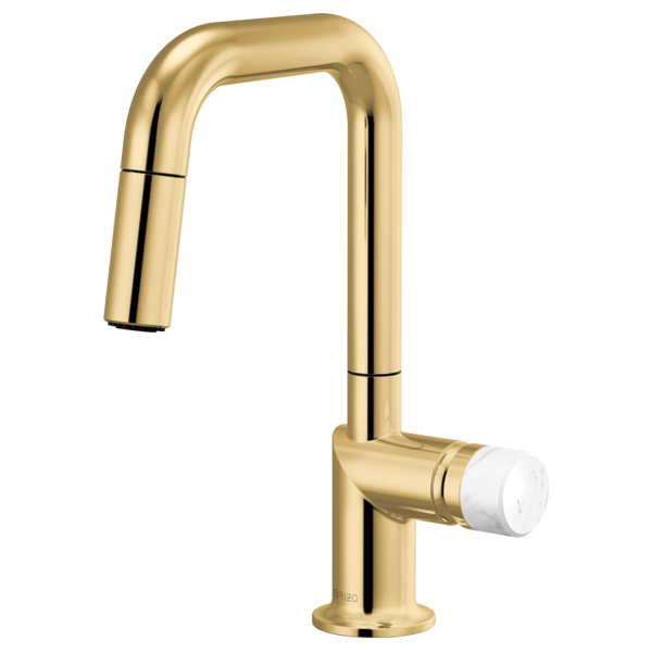 Brizo Odin 63965LF Pull-Down Prep Faucet with Square Spout - Less Handle