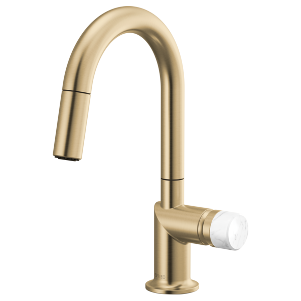 Brizo Odin 63975LF Pull-Down Prep Faucet with Arc Spout - Less Handle