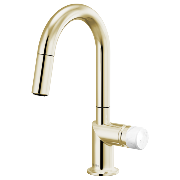 Brizo Odin 63975LF Pull-Down Prep Faucet with Arc Spout - Less Handle
