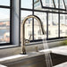 Brizo Artesso 64025LF Single Handle Pull-Down Kitchen Faucet with SmartTouch(R) Technology, polished nickel - view 4