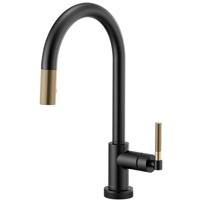 Brizo Litze 64043LF SmartTouch Pull-Down Kitchen Faucet with Arc Spout and Knurled Handle