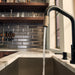 Brizo Litze 64063LF SmartTouch Pull-Down Kitchen Faucet with Angled Spout and Knurled Handle, matte black luxe gold - view 3
