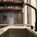 Brizo Litze 64063LF SmartTouch Pull-Down Kitchen Faucet with Angled Spout and Knurled Handle, matte black luxe gold - view 4