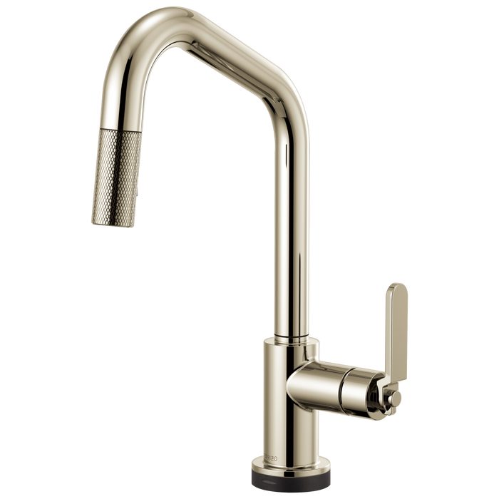 Brizo Litze 64064LF SmartTouch Pull-Down Kitchen Faucet with Angled Spout and Industrial Handle