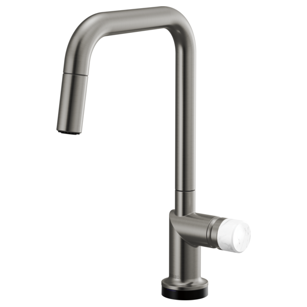 Brizo Odin 64065LF SmartTouch Pull-Down Kitchen Faucet with Square Spout - Less Handle