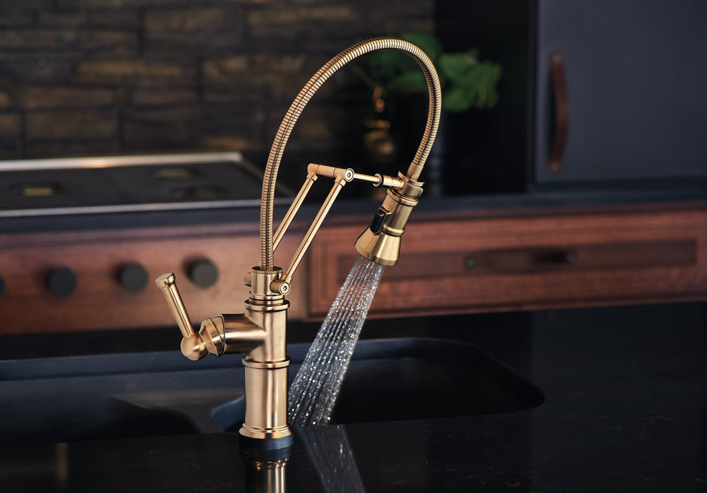 Brizo Artesso 64125LF Smarttouch Articulating Faucet With Finished Hose