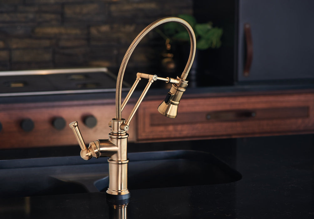 Brizo Artesso 64125LF Smarttouch Articulating Faucet With Finished Hose