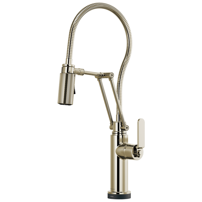 Brizo Litze 64144LF SmartTouch Articulating Kitchen Faucet With Finished Hose