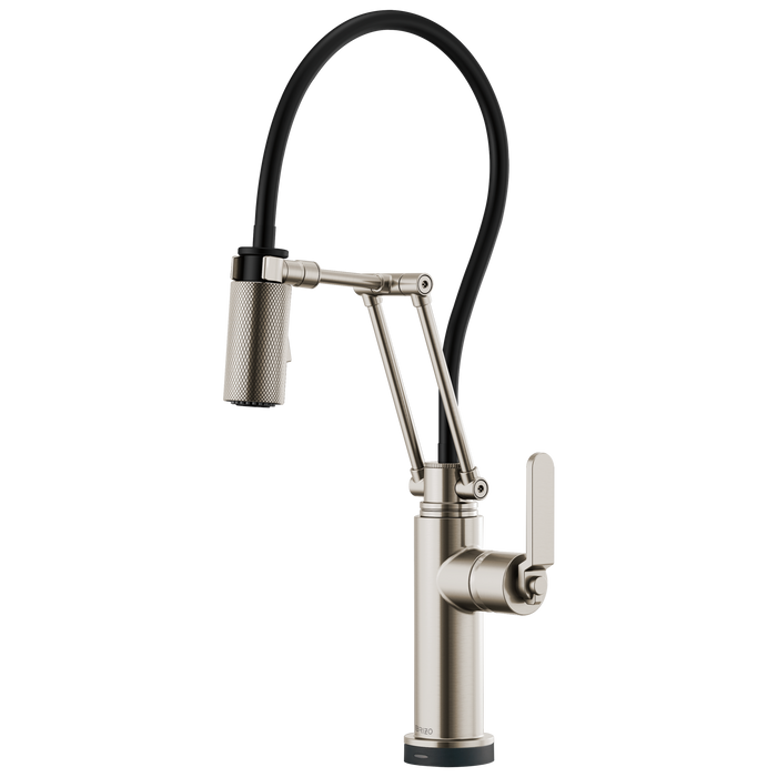 Brizo Litze 64244LF SmartTouch Articulating Kitchen Faucet with Industrial Handle