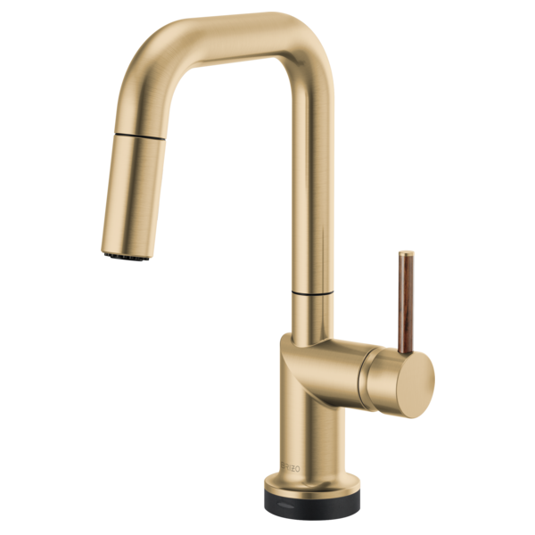 Brizo Odin 64965LF SmartTouch Pull-Down Prep Kitchen Faucet with Square Spout - Less Handle