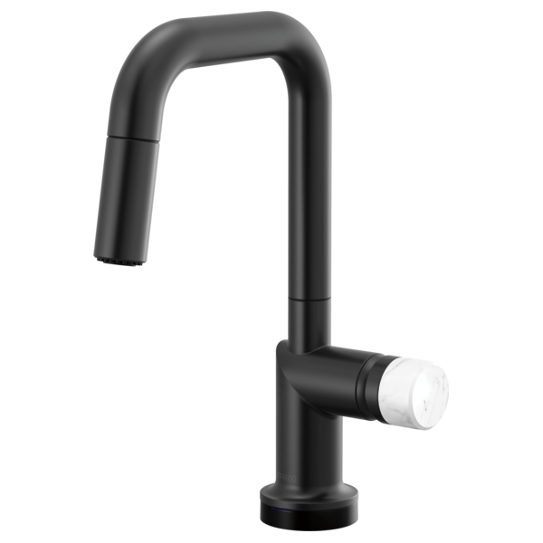 Brizo Odin 64965LF SmartTouch Pull-Down Prep Kitchen Faucet with Square Spout - Less Handle