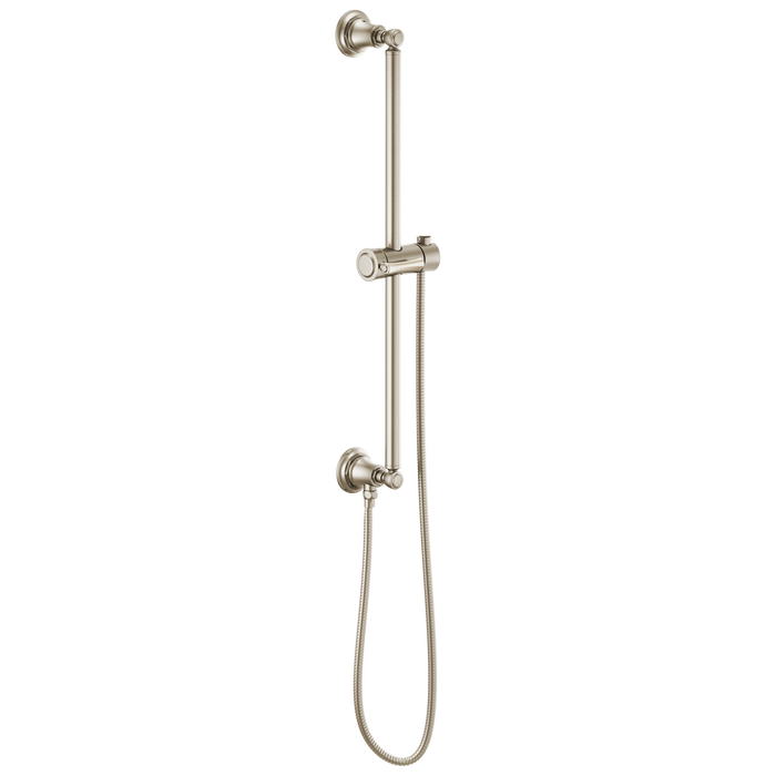 Brizo Essential Shower 74795 Classic Round Slide Bar With Hose