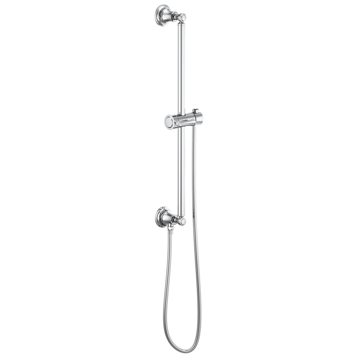 Brizo Essential Shower 74795 Classic Round Slide Bar With Hose