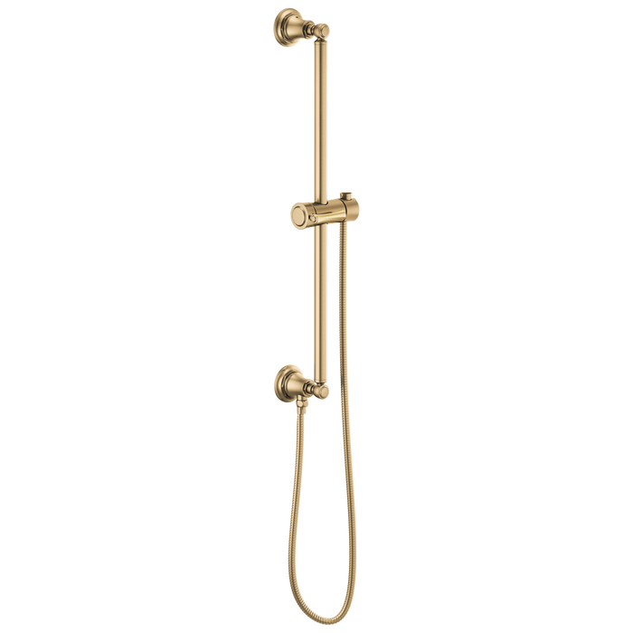 Brizo Essential Shower 74795 Classic Round Slide Bar With Hose