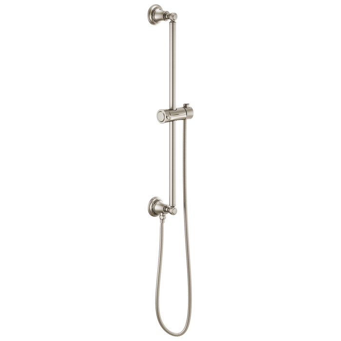 Brizo Essential Shower 74795 Classic Round Slide Bar With Hose