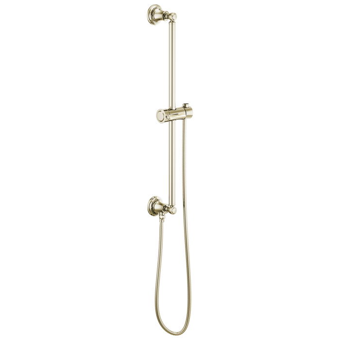 Brizo Essential Shower 74795 Classic Round Slide Bar With Hose