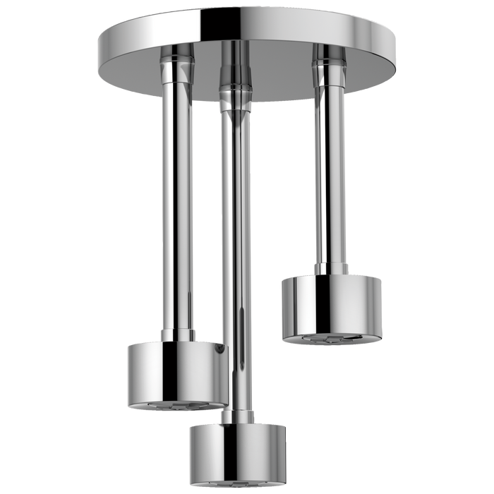 Brizo Essential Shower 81335 Linear Round Single-Function H2Okinetic Pendant Raincan Shower Head