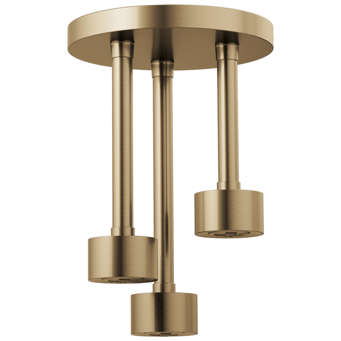Brizo Essential Shower 81335 Linear Round Single-Function H2Okinetic Pendant Raincan Shower Head