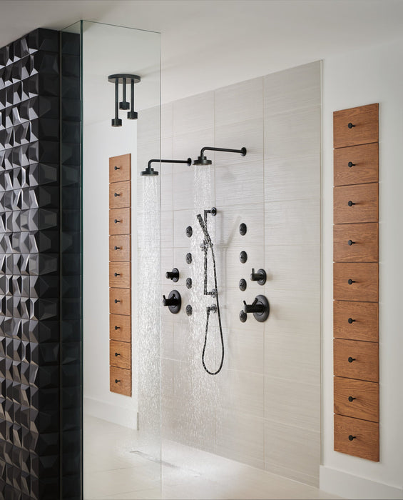 Brizo Essential Shower 81335 Linear Round Single-Function H2Okinetic Pendant Raincan Shower Head