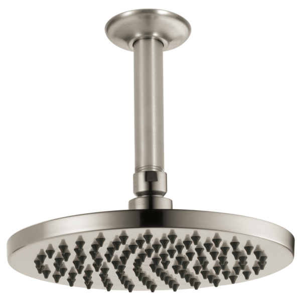 Brizo Essential Shower 81375 8" Linear Round Single-Function Raincan Shower Head - 1.75 GPM