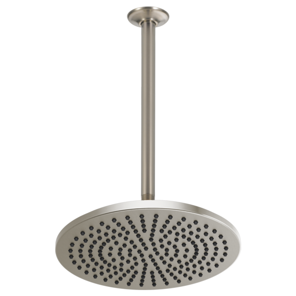 Brizo Essential Shower 81392 12" Linear Round Single-Function Raincan Shower Head - 1.75 GPM