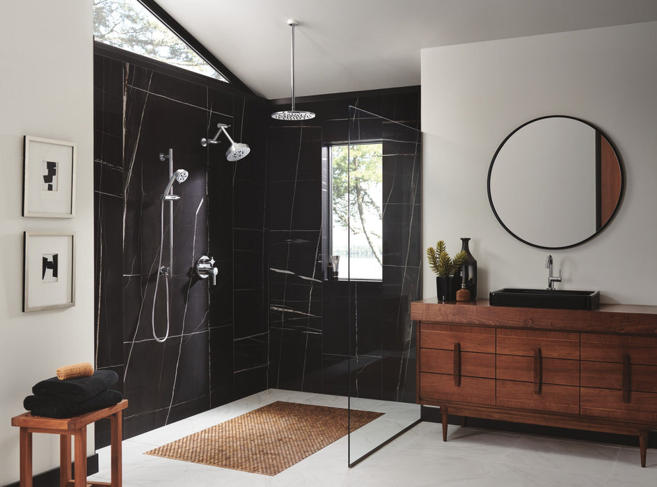 Brizo Essential Shower 81392 12" Linear Round Single-Function Raincan Shower Head - 1.75 GPM