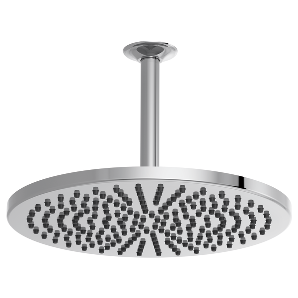 Brizo Essential Shower 81392 12" Linear Round Single-Function Raincan Shower Head - 1.75 GPM