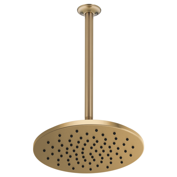 Brizo Essential Shower 81392 12" Linear Round Single-Function Raincan Shower Head - 1.75 GPM