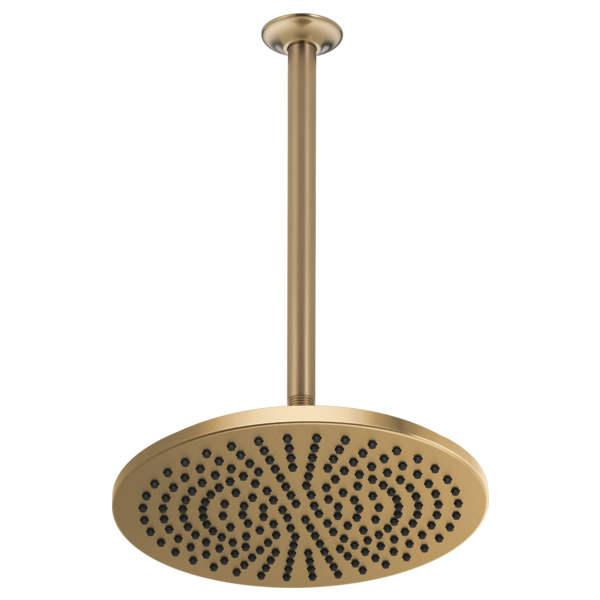 Brizo Essential Shower 81392 12" Linear Round Single-Function Raincan Shower Head - 1.75 GPM