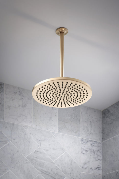Brizo Essential Shower 81392 12" Linear Round Single-Function Raincan Shower Head - 1.75 GPM