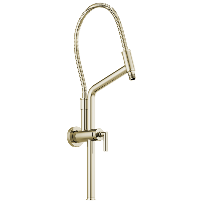 Brizo Essential Shower 81892 10 7/16" Linear Round Slide Bar Shower Arm And Flange