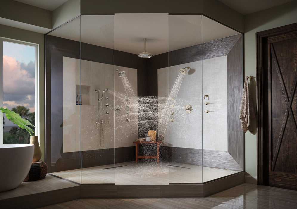Brizo Essential Shower 87305 7" Classic Round H20Kinetic Single Function Wall Mount Showerhead