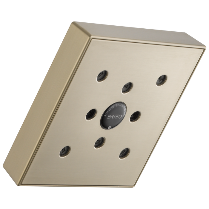 Brizo Essential Shower 87380 5” Linear Square H20Kinetic Single Function Wall Mount Showerhead