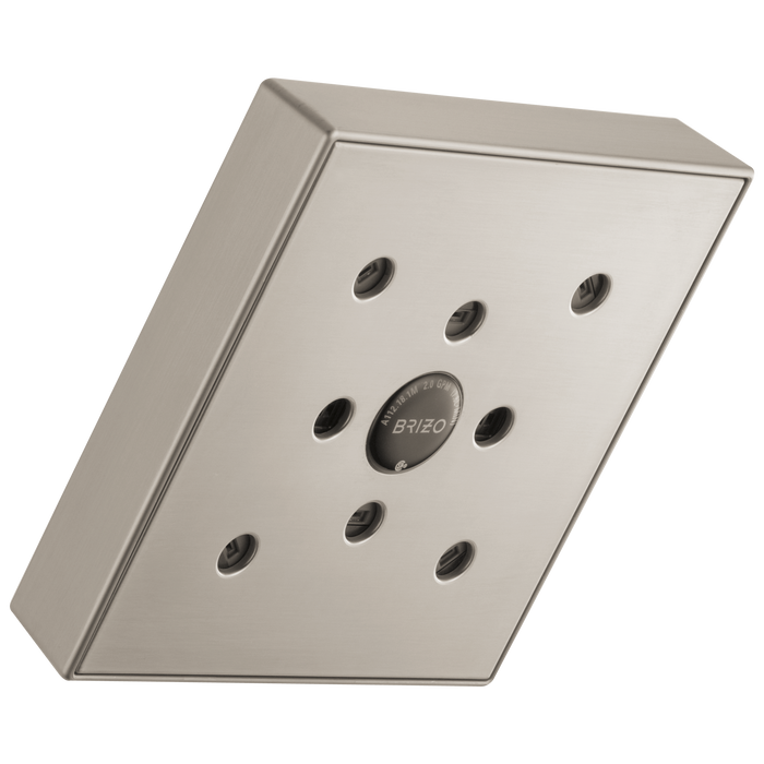 Brizo Essential Shower 87380 5” Linear Square H20Kinetic Single Function Wall Mount Showerhead