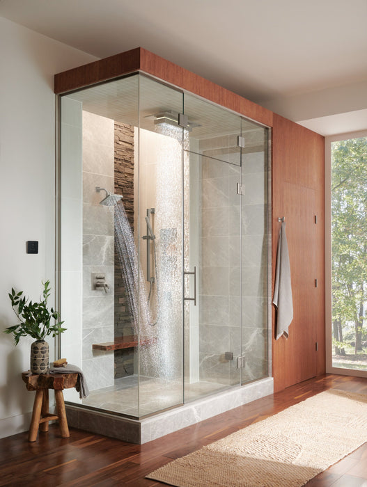 Brizo Essential Shower 87380 5” Linear Square H20Kinetic Single Function Wall Mount Showerhead
