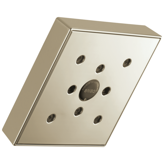 Brizo Essential Shower 87380 5” Linear Square H20Kinetic Single Function Wall Mount Showerhead