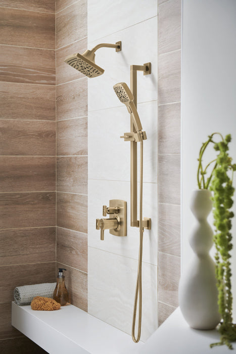 Brizo Essential Shower 74799 Linear Square Slide Bar With Hose