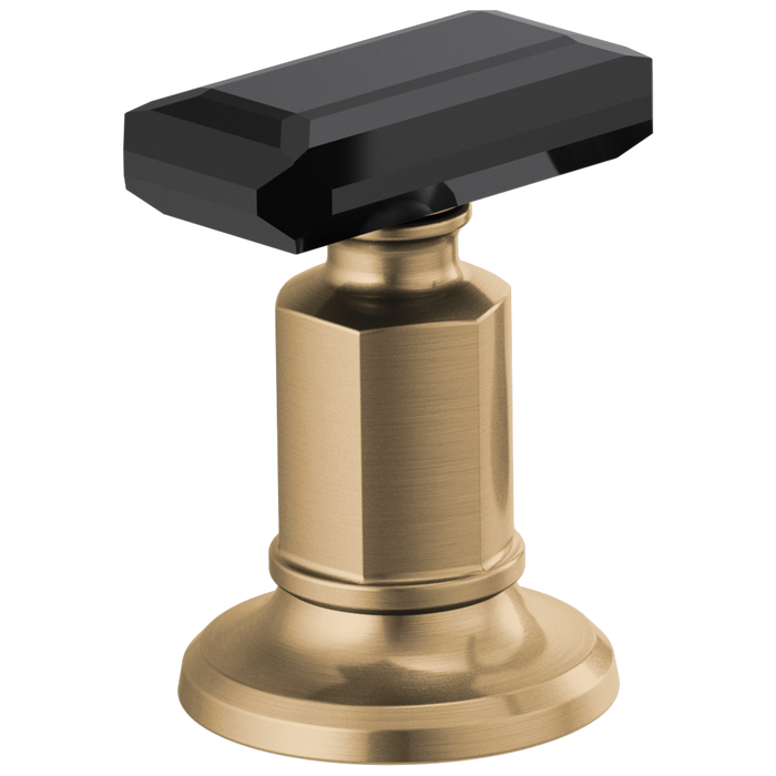 Brizo Invari HK5376 Widespread Lavatory Black Crystal Knob Handle Kit