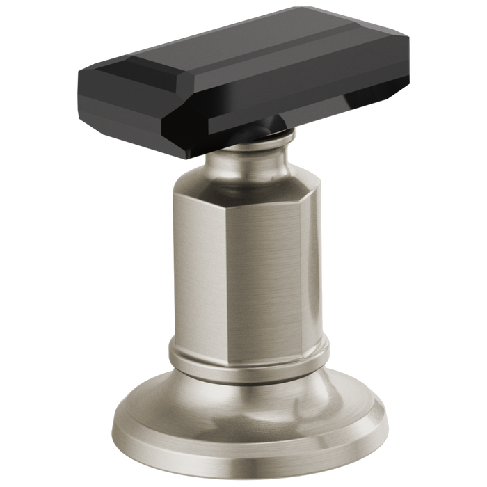 Brizo Invari HK5376 Widespread Lavatory Black Crystal Knob Handle Kit