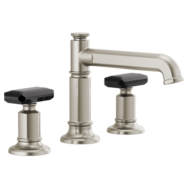 Brizo Invari HK5376 Widespread Lavatory Black Crystal Knob Handle Kit