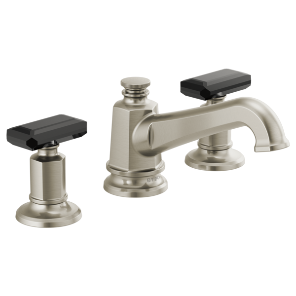 Brizo Invari HK5376 Widespread Lavatory Black Crystal Knob Handle Kit