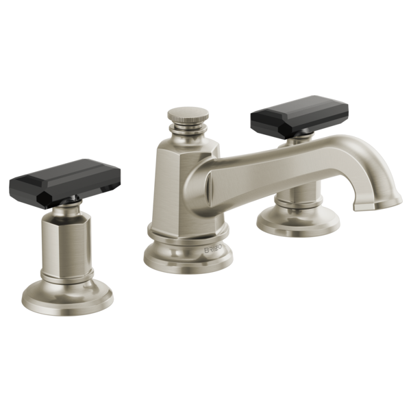 Brizo Invari HK5376 Widespread Lavatory Black Crystal Knob Handle Kit