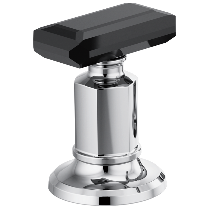 Brizo Invari HK5376 Widespread Lavatory Black Crystal Knob Handle Kit