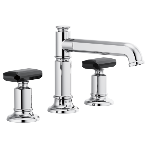 Brizo Invari HK5376 Widespread Lavatory Black Crystal Knob Handle Kit