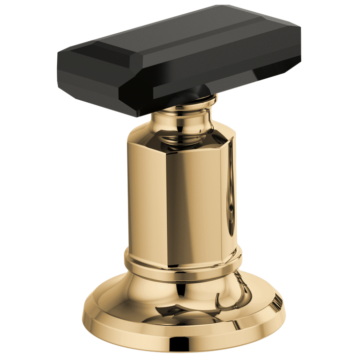 Brizo Invari HK5376 Widespread Lavatory Black Crystal Knob Handle Kit