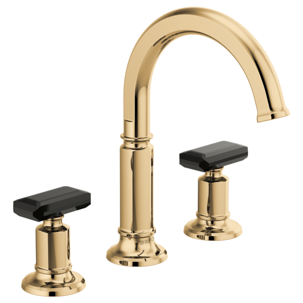 Brizo Invari HK5376 Widespread Lavatory Black Crystal Knob Handle Kit