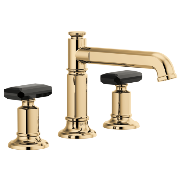 Brizo Invari HK5376 Widespread Lavatory Black Crystal Knob Handle Kit