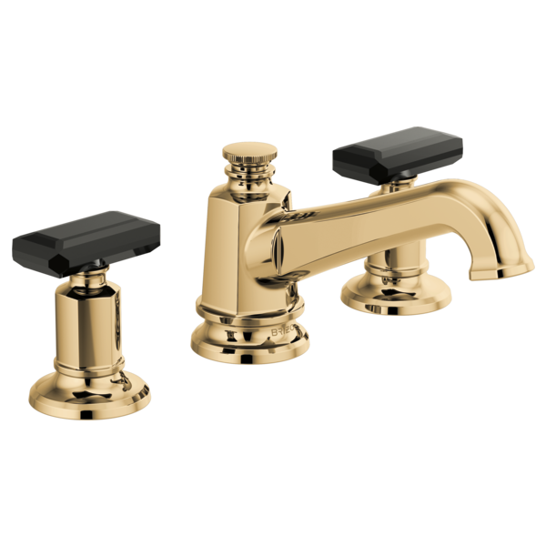 Brizo Invari HK5376 Widespread Lavatory Black Crystal Knob Handle Kit