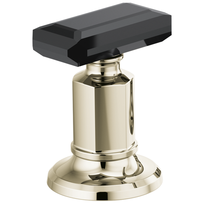 Brizo Invari HK5376 Widespread Lavatory Black Crystal Knob Handle Kit
